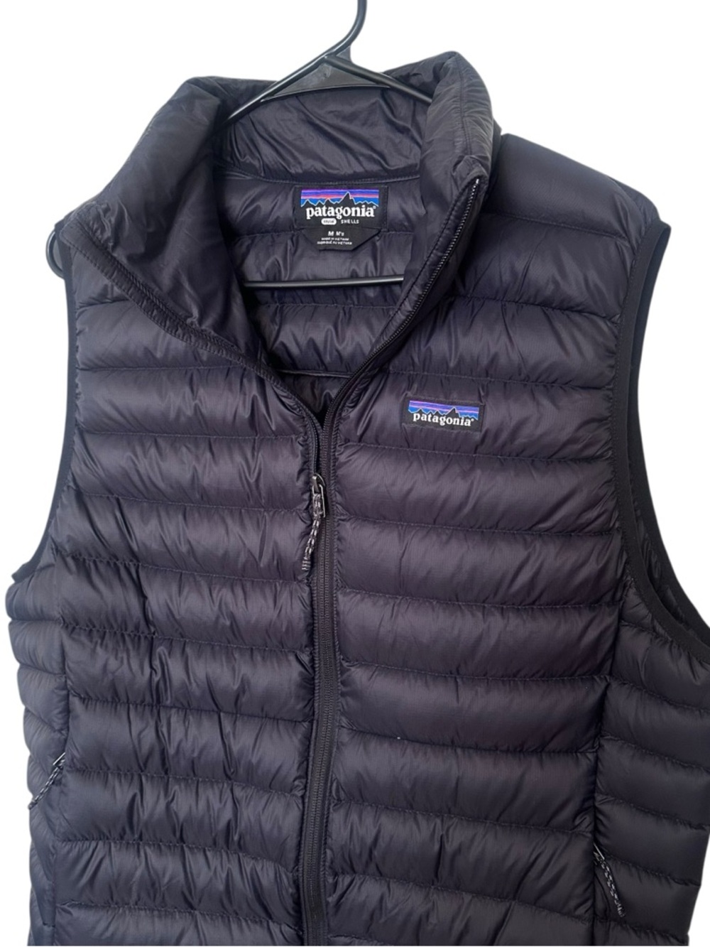 Patagonia Men’s Down Sweater Vest Netplus Shells Navy Blue Size M - Picture 3 of 8
